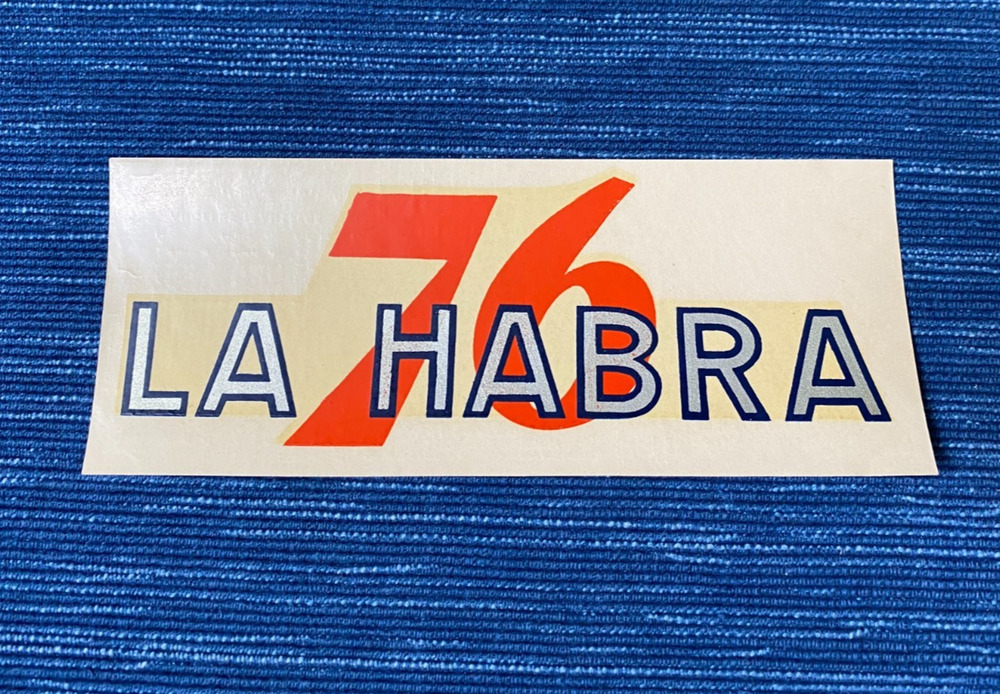 Vintage Union 76 Oil La Habra California Decal Gas Station Travel Souvenir